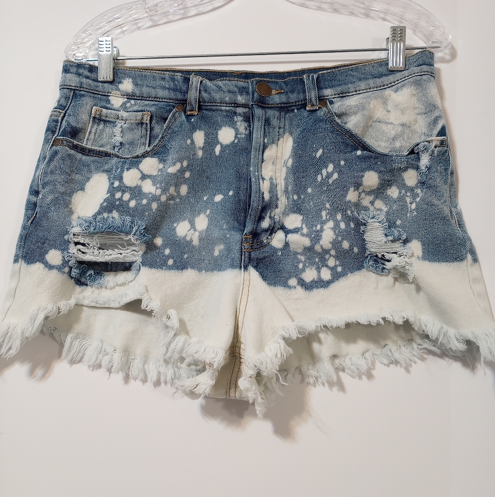 Bleached Jeans Shorts SZ 14 by Venus